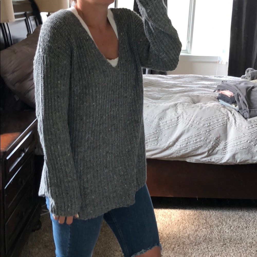 Grey oversized sweater